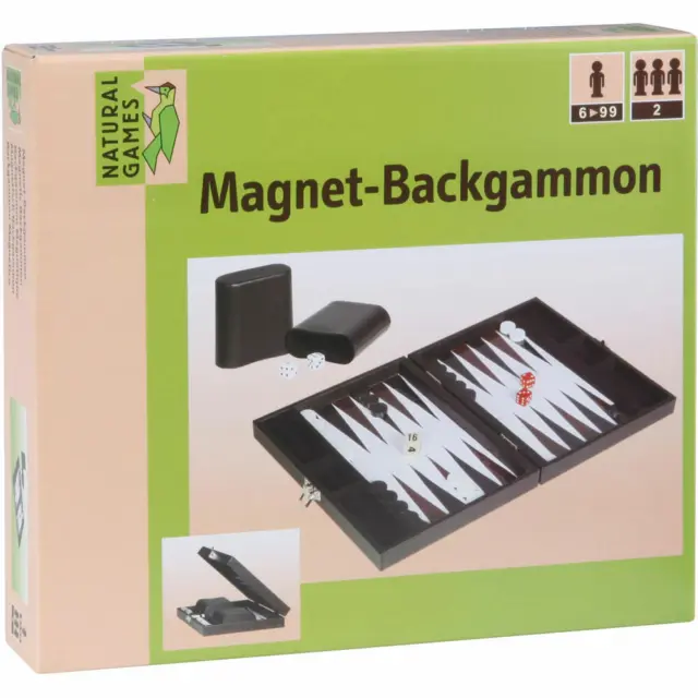 Jeux naturels Magnet-Backgammon 22,5x33,5 cm