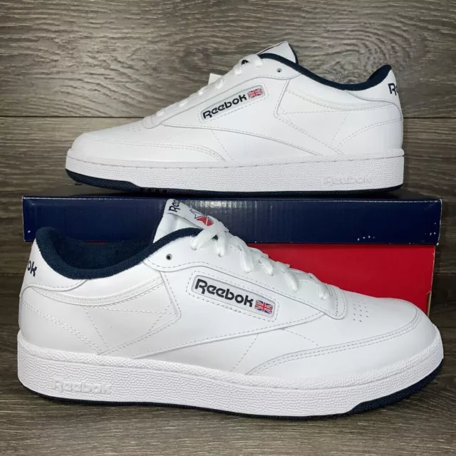 Reebok Classics Club C Sneakers Big Kids GS Size 7Y / 8.5W DV4539 White/Navy