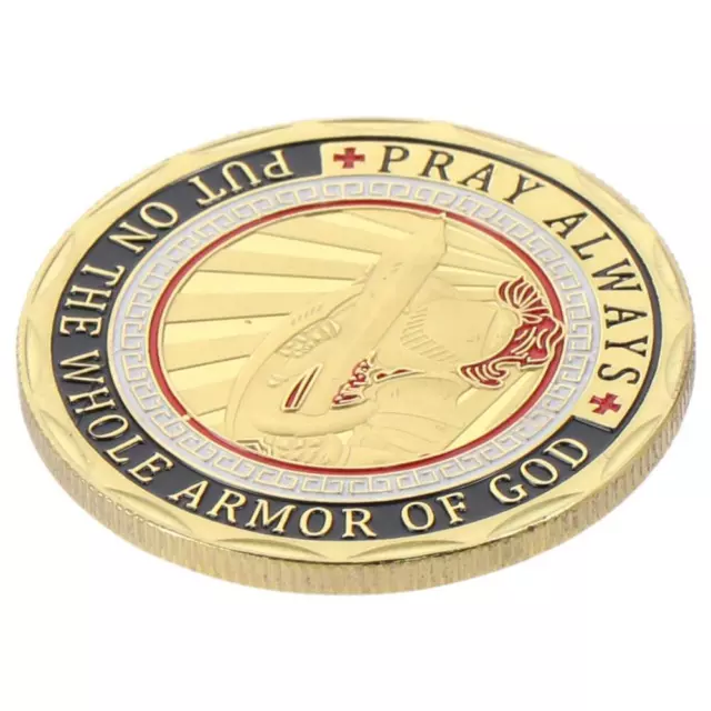 Round Challenge Coin Metal Military Medal Sacred