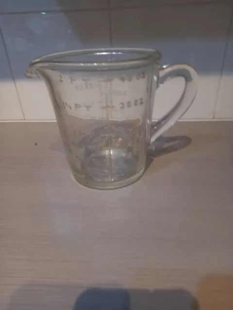 Pyrex, Kitchen, Vintage Pyrex Glass Measuring Cup 4 Cups Quart 1 Litre  Baking Cooking Tool 8s