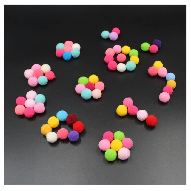1000 Pcs Kind Kostümherstellung Bommel Pom Poms Regenbogenfarben