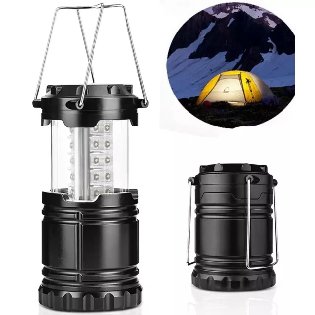 2x LED Camping Lampe Aufhängen Laterne Zeltlampe Outdoor Taschenlampe Batterien