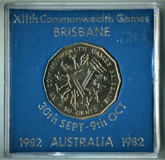 1982 50 CENT Uncirculated Coin "XIIth Brisbane Commonwealth Games." 0.99 PicClick AU