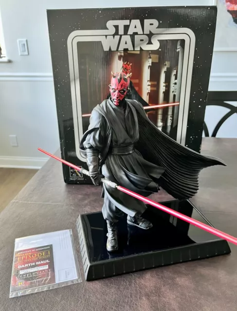 Star Wars Darth Maul Statue by Gentle Giant 2006 w/ COA