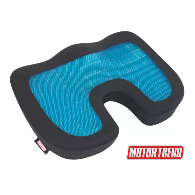 Motor Trend Cooling Seat Cushion with Memory Foam and Orthopedic Gel