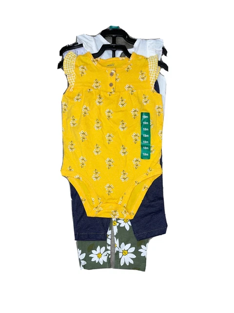 NWT Carters Girls Baby 4-Piece Set Size 18 Month