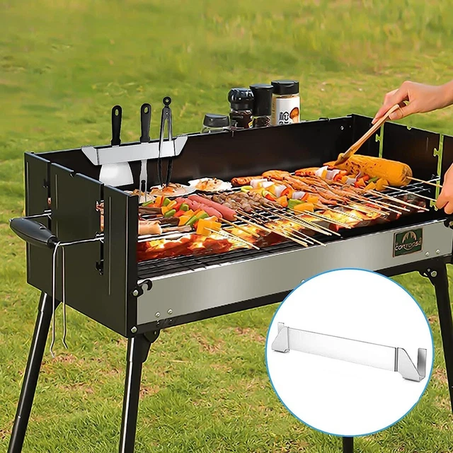 Soporte de espátula de acero inoxidable para fácil acceso y organización en su parrilla