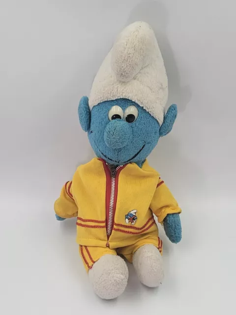 Peluche Vintage I Puffi Peyo Puffo IN Tuta Gialla