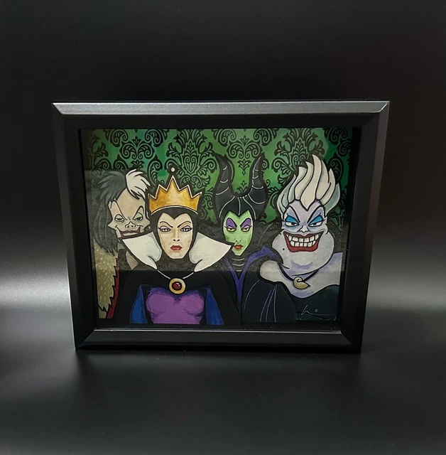 Cruella De Vil Vile Villains Cruella Ursula En Evil Queen Portemonnee Handtas Zwart Zwarte Portemonnee Print