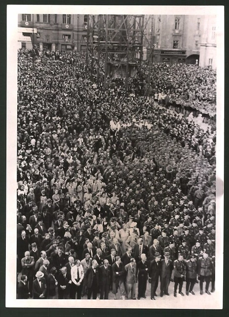 Fotografia Vista Vienna,Massenkundgebung Des Kreises Interno Città Am Hof ,2.WK