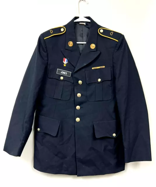 Coat, Men's, Army Blue 450, Fusible   Size: 38Rc