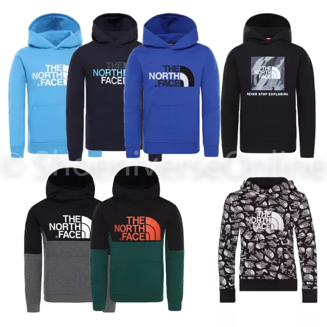 Kids The North Face Youth Hoodie Drew Peak South Peak Cotton Fleece Pullover