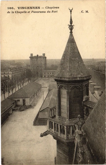 CPA Vincennes Chapel Chapel and Panorama of the Fort (1346970)