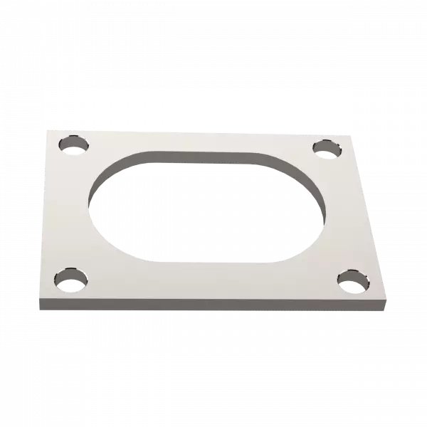 QTP Low Profile 4 Bolt Exhaust Flange Steel 10338F