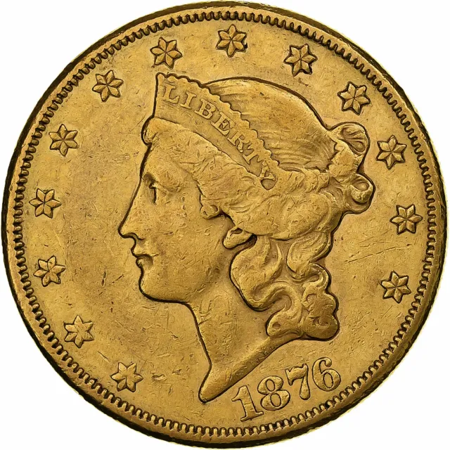 [#1211787] United States, $20, Double Eagle, Liberty Head, 1876, Carson City, Ra