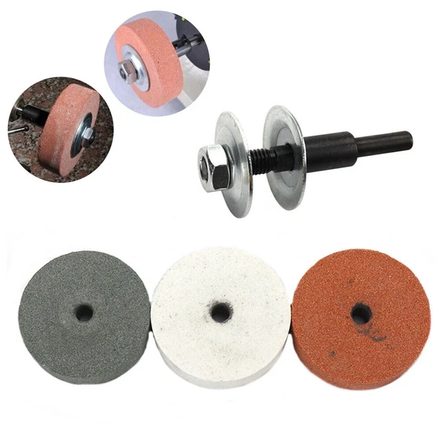 3 Grinding Stone Polishing Wheel 10mm Bore-Set For-Bench Grinder Metal-Working