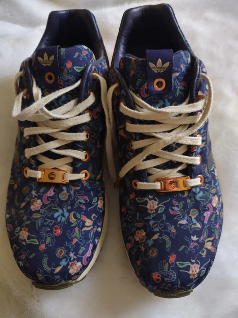 ADIDAS DAMEN SNEAKER ZX FLUX LE blau gemustert Gr e 42 5 EUR