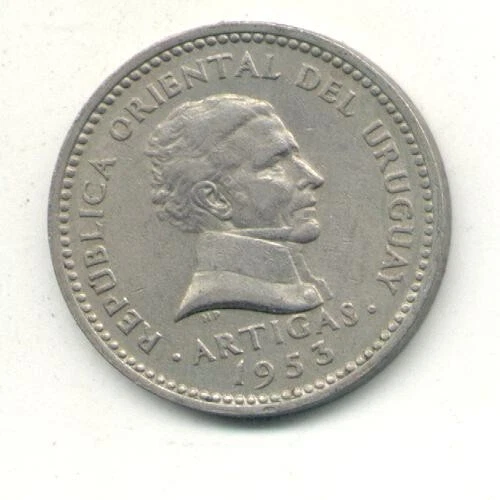Uruguay 10 Centesimos 1953