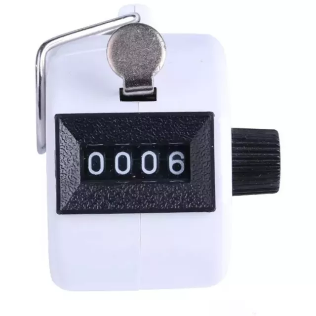 Color Digital Hand Held Tally Clicker Counter 4 Digit Number Clicker Golf Chrome 3