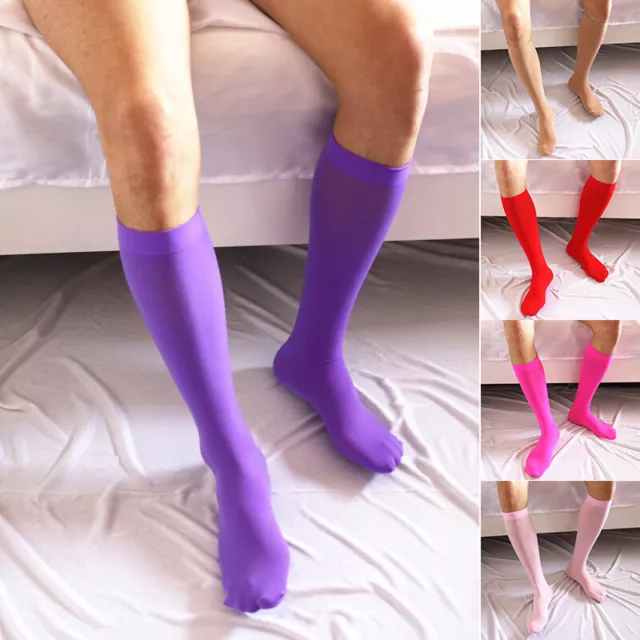 Male Socks Men's Long Casual Fashion Sports Socks Stockings Knee High Elastic