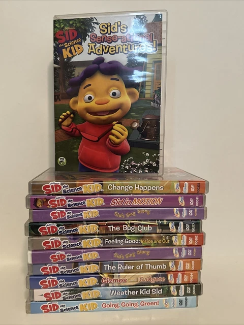 LOT OF 11 Sid The Science Kid DVDs Childrens Movies PBS Kids Jim Henson 