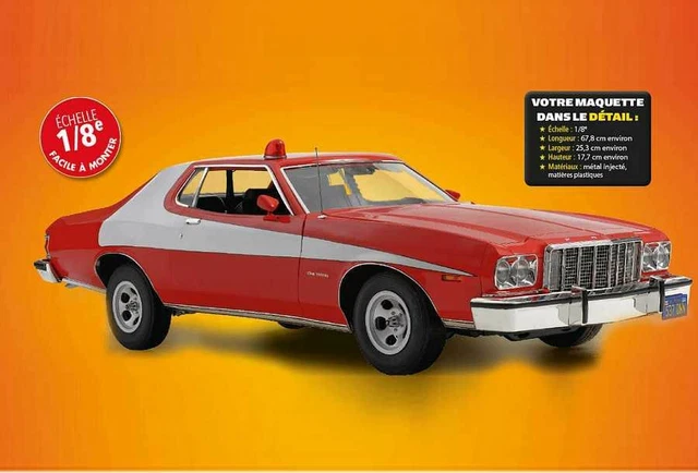 Voiture Starsky Et Hutch Ford Gran Torino 1/10 Filoguidée Weymm's Cie 1987 - Collection