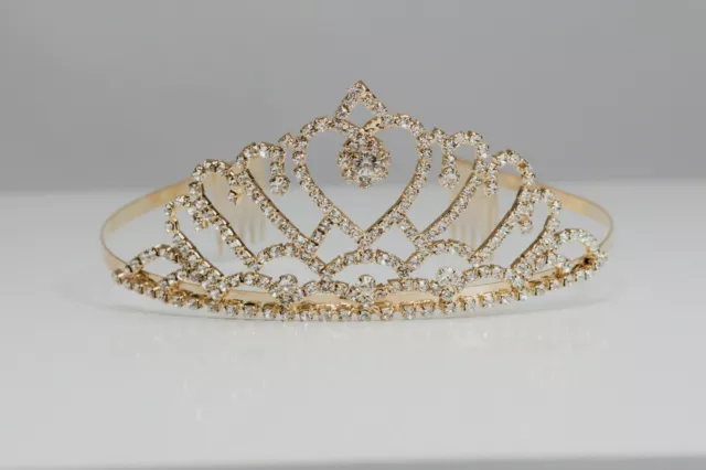 Krone Prinzessin Königin Hochzeit Krone Diadem Strass Haarreif Braut Haarschmuck