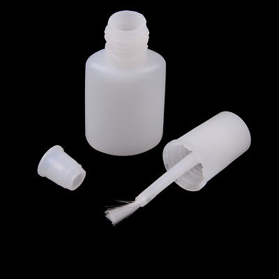 10Ml Plástico Blanco Gel Recargable Botella con Cepillo Esmalte de Uñas Botella-Aceite-H1