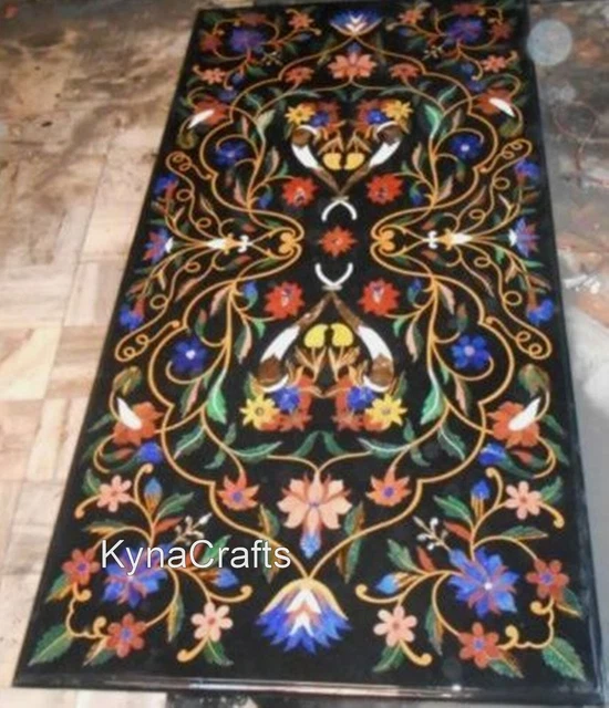 24 x 48 Inches Handcrafted Coffee Table Marble Dining Table Top with Luxury Look