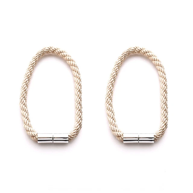 2x Magnets Curtain Tie Backs Curtain Tieback Decor Rope Holdbacks Buckle Clips 8