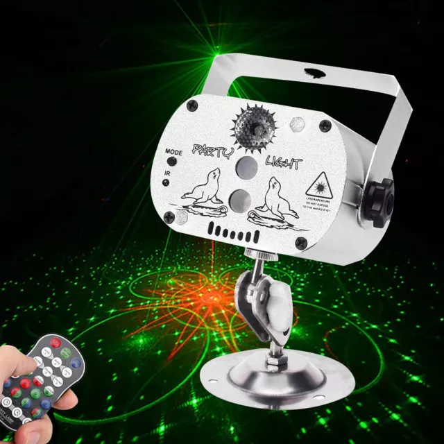 480 Muster Mini Laser Projektor Light Bühnenlicht DMX RGB LED USB Party DJ Disco