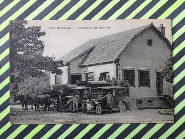 cpa CAMP de MAILLY Cars DELIGHT AUTOMOBILE MILITARY WAR Car Military War