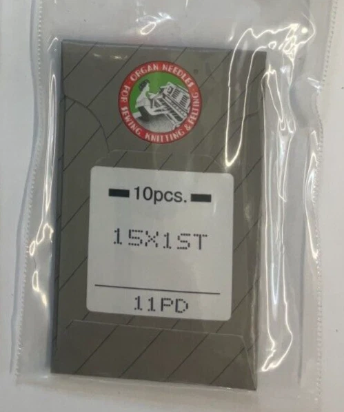 AGUJAS DE MÁQUINA DE BORDAR ÓRGANOS 15x1ST - 11PD--(10 PIEZAS)
