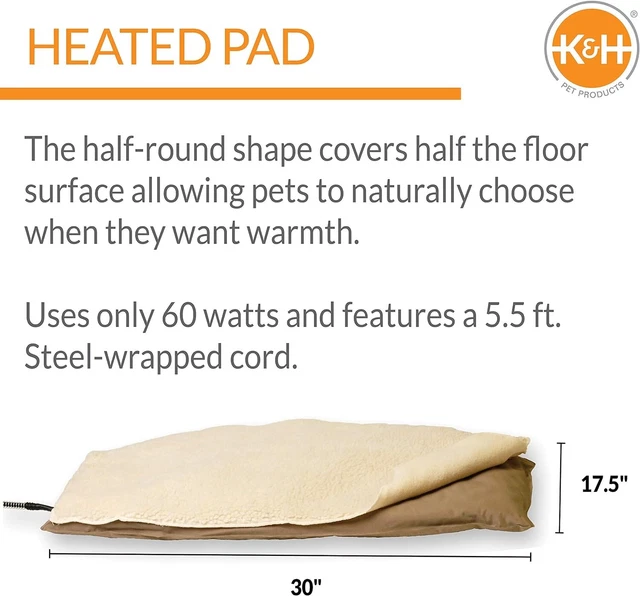 K&H PET PRODUCT LectroSoft IglooStyle Outdoor Heated Dog Pad Bed
