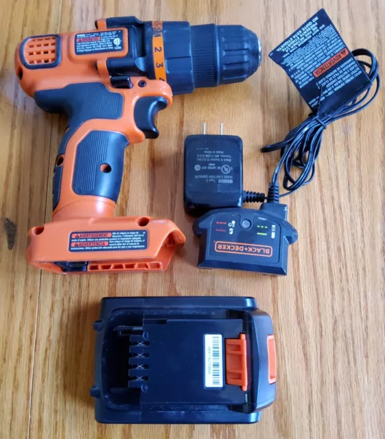 BLACK+DECKER LDX120C 20V Max Lithium-Ion Cordless 3/8 inch Drill/Driver Bundle