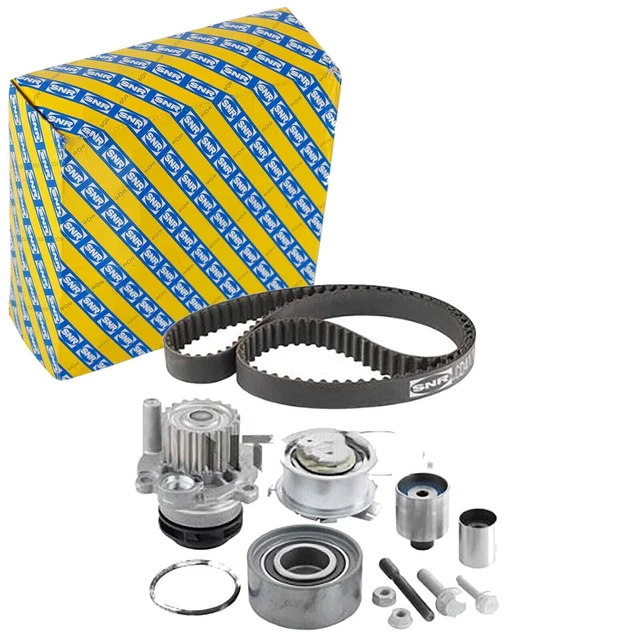 SNR Cinghia di Distribuzione Kit + Pompa Acqua Adatto per Audi A3 A4 A5 A6 Q5 Tt