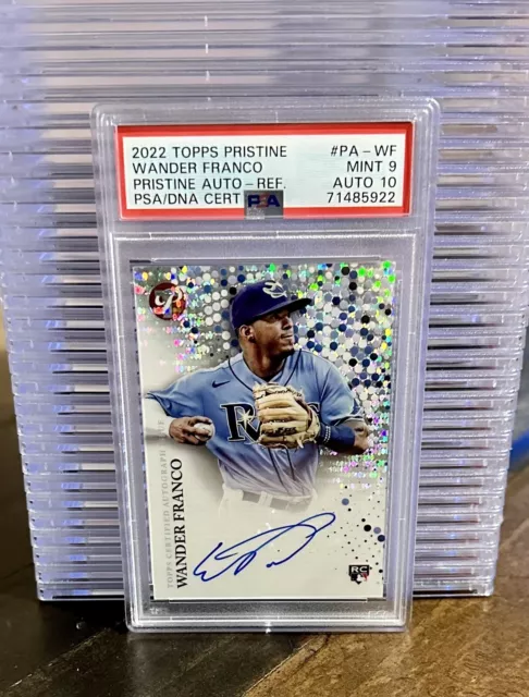 2022 Topps Pristine - Wander Franco - Refractor Rookie Auto RC # /99 PSA 9/10