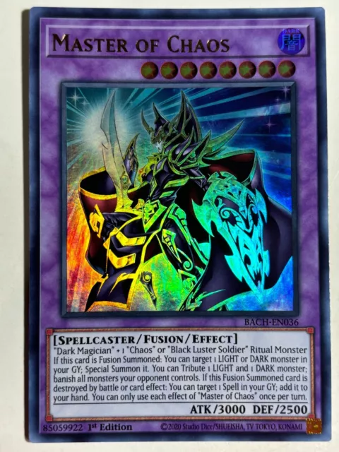 Yugioh - Battle of Chaos #BACH-EN036 Master of Chaos Ultra Rare - 1st Mint