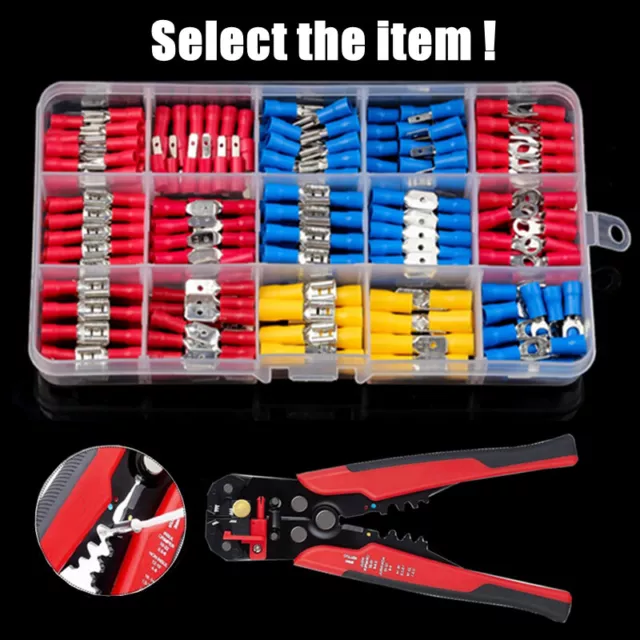 280X Assorted Electrical Wire Crimp Connectors Kit Insulated Spade Terminals Set