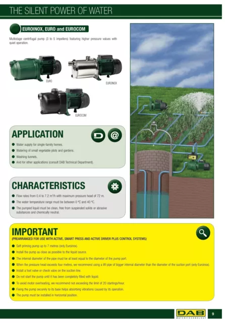 DAB EUROINOX  25/30 M 0,75 HP Pompa autoadescante monofase uso idrico 2