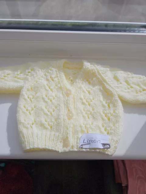 hand knitted baby cardigans