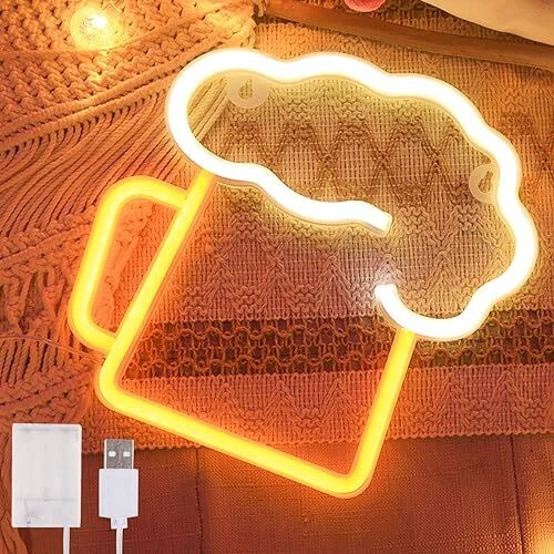 Enseigne Néon LED Angel – Panneau Mural USB 'Angel' Pour Chambre, Bar, Salle De Jeux, Noël, Décoration Gaming, Luminosité Réglable, Sans Risque