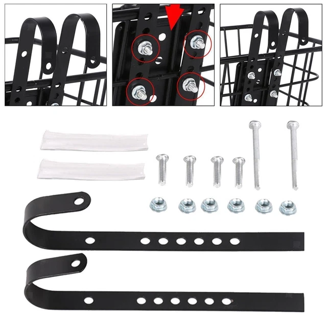 Support Métal Pour Panier Vélo : Fixation Solide Et Super Facile à Poser
