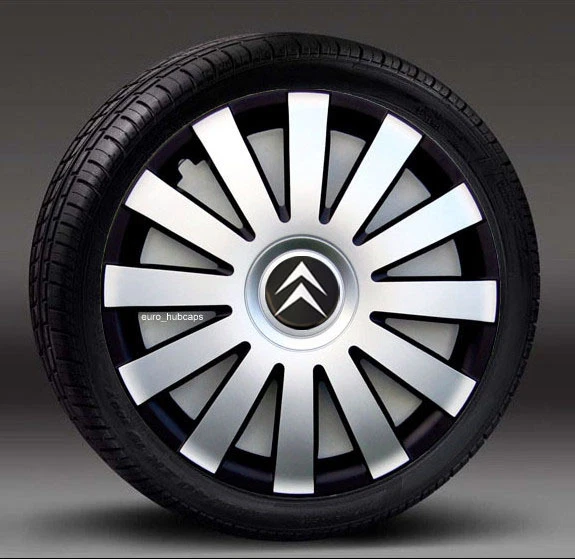 4x15" wheel trims, Hub Caps, Covers to fit Citroen C3,C4,C5,Picasso