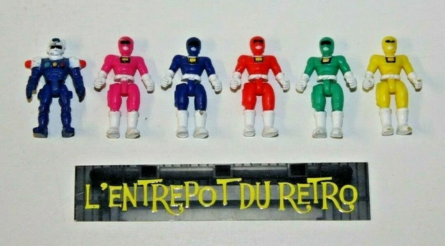 ++ micro / mini figurine lot de 6 power rangers pour turbo megazord 1997 ++