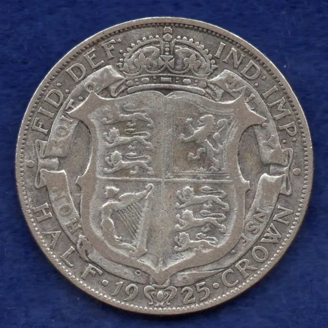 Great Britain George V 1925 Halfcrown, Very Scarce Date (Ref. c9883)