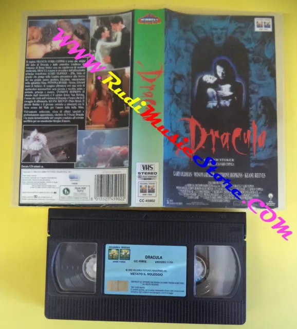 film*VHS DRACULA di BRAM STOKER Gary Oldman Anthony Hopkins (F1** *) no dvd