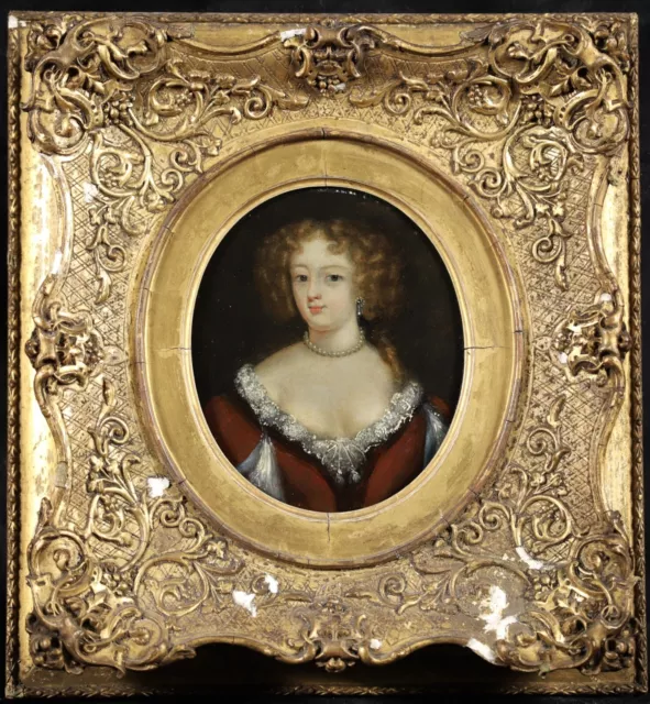 17th CENTURY ENGLISH OLD MASTER OIL ON COPPER PORTRAIT DUCHESS MARLBOROUGH