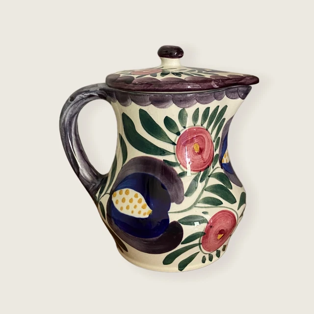 Beautiful Vintage Persianware Pitcher with Lid. Made in Germany. Hand Painted