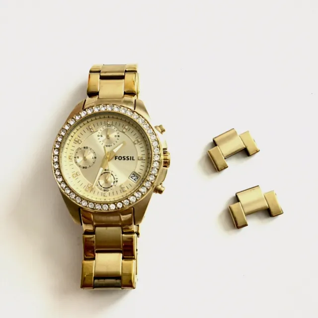 Fossil ES2683 Decker Chronograph Women's Gold Stainless Steel Analog Watch